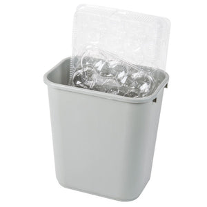 Rectangular Wastebasket 28Qt Gray  Ea.