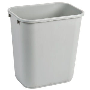 Rectangular Wastebasket, 28 Qt Gray  Ea.