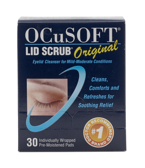 Ocusoft Eye Lid Scrub Pad 30/Bx