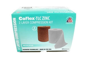 Compression Systems: Coflex Tlc Unna Boot Compression Kit With Zinc Standard, 4" X 7 Yd., 2 Rolls / Kit Ea.