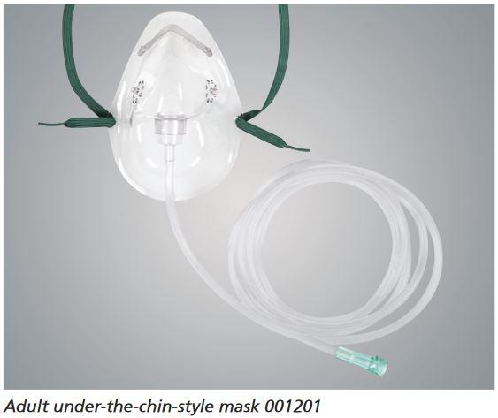 Mask, Oxygen Med Concen 7' Tubing  Ea.