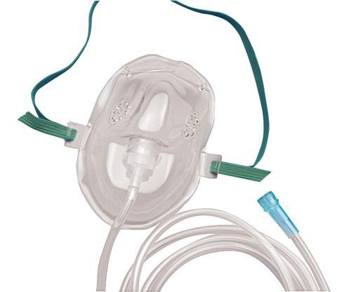 Adult Oxygen Mask, Rebreather, Medium Concentration, 7' Tubing  50/Cs