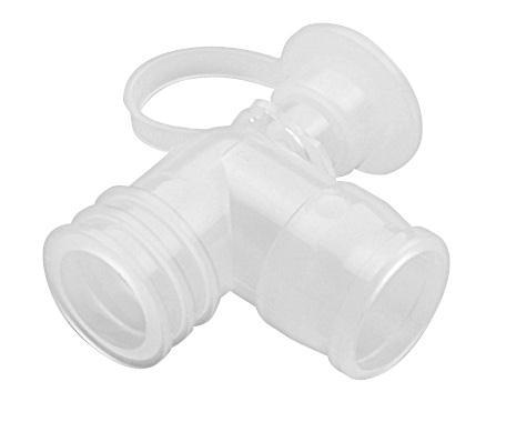 Adapter Elbow,W/Suction Port & Cap