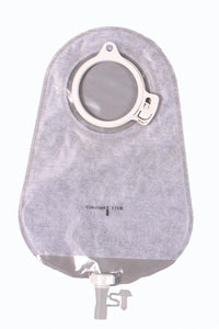 Assura 2PC Standard Urostomy Pouch, NDS, 1/2" to 2-3/8", Blue Code, 10-3/4" Length, Transparent 10/bx COI1759