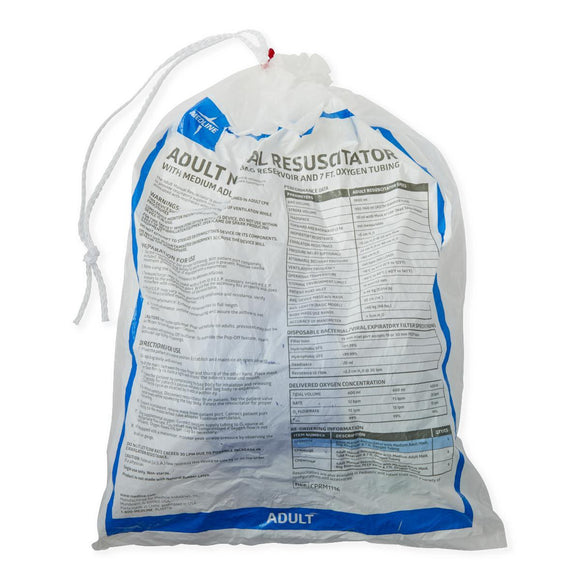 Resuscitator Manual Adult Mask Bag  Ea.