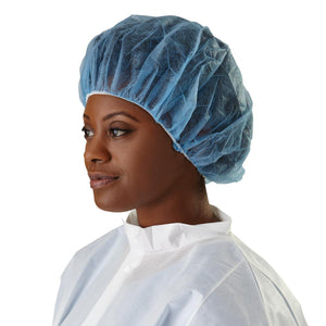 Bouffant Cap Blue 21" 100/Bx