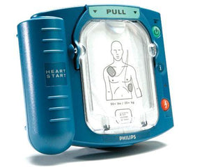 Aed Kit: Philips Heartstart Onsite Semi-Automatic Aed Unit With 1 Set Of Adult Pads, Battery, Slim Carrying Case, Wall Cabinet With Alarm, Aed Wall Sign, Cpr Rescue Kit And Aed Inspection Tag And Decal Ea.