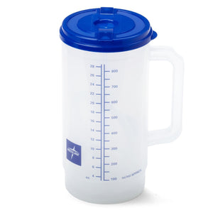 Carafe, Insulated, Clr, Grad, Blue, Lid, 32Oz  Ea.