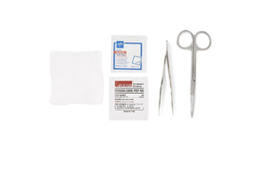 Suture Removal Tray Metal Iris, Forceps 50/Cs