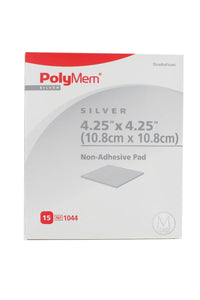 Wound Dressing, Non-adhesive: Polymem Silver Non-adhesive Dressing, 4.25" X 4.25"   15/Bx