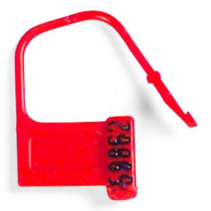 Padlock, Seal, Numbered, Red, 100/Pk