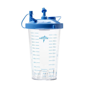 Suction Canister, 1200Cc With Float Lid  12/Cs