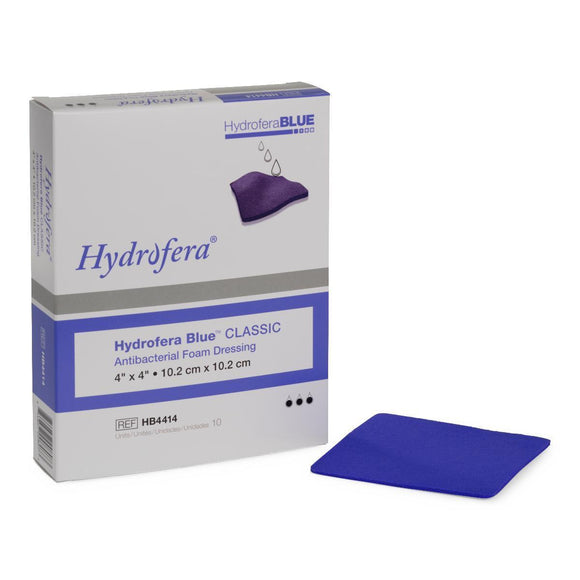 Hydrofera Blue Foam Dressing  4X4  10/Bx