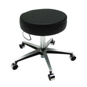 Stools: Pneumatic Exam Stool, No Back, Black, 17.25" To 24.5"..