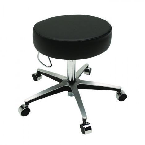 Stools: Pneumatic Exam Stool, No Back, Black, 17.25