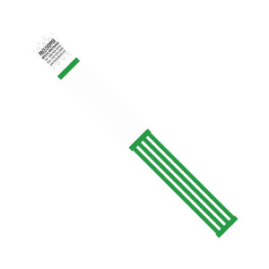 Id Band, Tyvek, 1"X10", Green Stripe, 1000/Bx