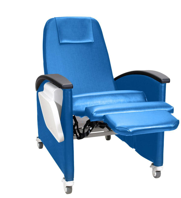 Recliner, Care, Designer, Royal Blue, Ea.