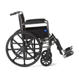 Wheelchair, K1 Basic, 18", Perm Arm, Elr  Ea.