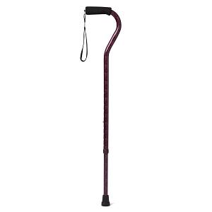 Offset Cane, Purple Designs, Aluminum Ea.