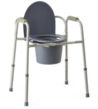 Commode, 3-In-1, Steel  Ea.