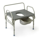 Commode, Drop Arm, Bariatric, 1000Lb Cap Ea.