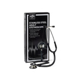 Stethoscope, Adult Accucare Ss Black  Ea.