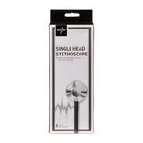 Stethoscope, Single Head Black  Ea.