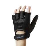 Glove, Parapush, Wheelchair, Hlf, Fngr, Med, Black  1Pr