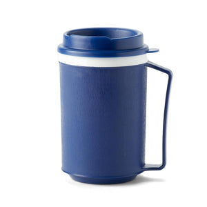 Mug, Tumbler Lid Blue, 12Oz Ea.