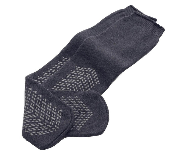 Slipper Bariatric Double Thread Gray  48/Cs