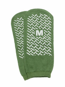 Slipper Gripper Tread Green Med  1Pr