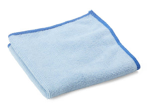 Cloth, Cleaning: Microfiber Cleaning Cloth, 12" X 12", Light Blue  250/Cs