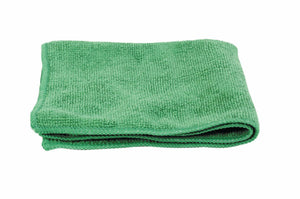 Cloth, Cleaning: Microfiber Cleaning Cloth, 12" X 12", Green  250/Bx