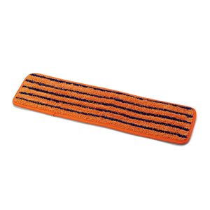18" Premium Microfiber Mop with Round Corners, Orange with Orange Banding 100/cs