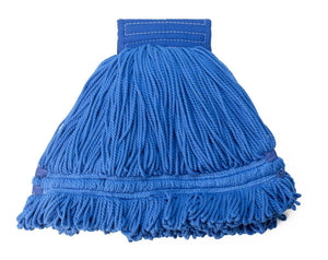 Mop, Wet, String, Blue, 14Oz  6/Cs