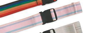 Gait / Transfer Belt: Washable Cotton Gait / Transfer Belt With Plastic Buckle, 2" X 60", Multicolor Pastel  Ea.