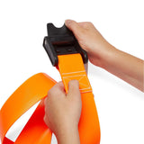 Gait Belts: Wipeable Gait Belt, Polyurethane Coated, Orange, 72" Ea.