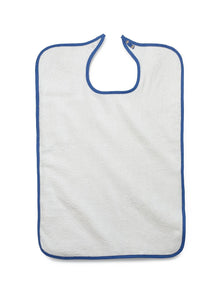 Bib, Adult, Terry, Snap, 10Oz, White  21X33  12/Dz