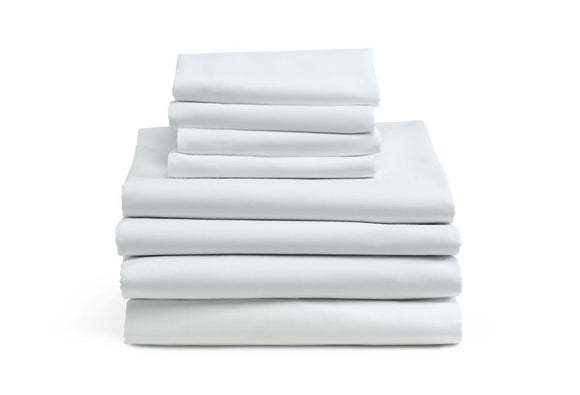 Flat Sheet Interblend 55% Cotton/Poly Percale 60X104 12/Cs 2Doz Min