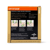 Optifoam Adhesive Foam Wound Dressing 4X4 10/Bx
