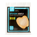 Optifoam Gentle Silicone-Faced Foam With Border, Sacrum7" X 7", In Educational Packaging 40/Cs