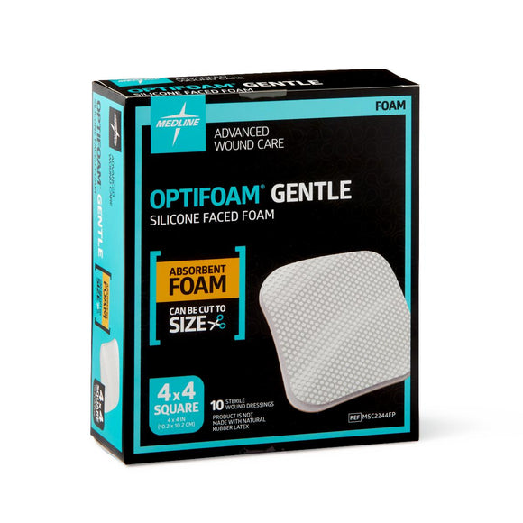 Optifoam Gentle Silicone-Faced Foam Dressing, 4