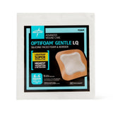 Optifoam Gentle Silicone-Faced Foam Dressing With Liquitrap Super Absorbent Core, 6" X 6"  10/Bx