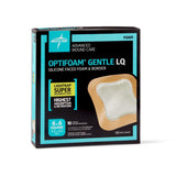 Optifoam Gentle Silicone-Faced Foam Dressing With Liquitrap Super Absorbent Core, 6" X 6"  10/Bx