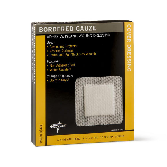 Border Gauze 6X6, 4X4 Pad Sterile  15/Bx