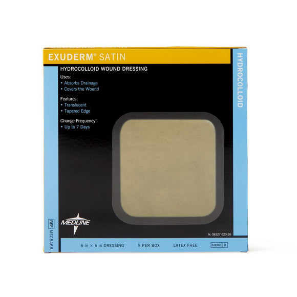 Exuderm Satin Hydrocolloid Wound Dressing, 6