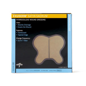 Exuderm® Satin Hydrocolloid Wound Dressing, 4" X 3.6" 10/Bx