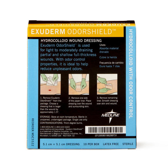 Exuderm Odorshield Hydrocolloid Wound Dressing, 2