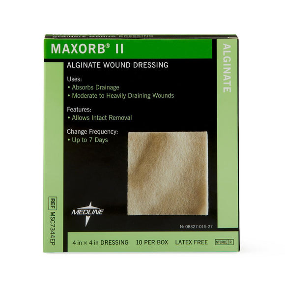 Dressing, Alginate, Maxorb Ii, 4X4  10/Bx