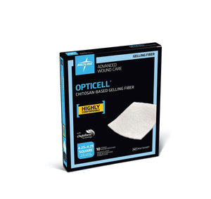 Dressings, Gelling Fiber: Opticell Gelling Fiber Wound Dressing, 4.25" X 4.25", 10/Bx